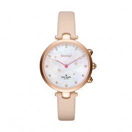 Horlogeband Smartwatch Kate Spade New York KST23205 Leder Roze 4mm