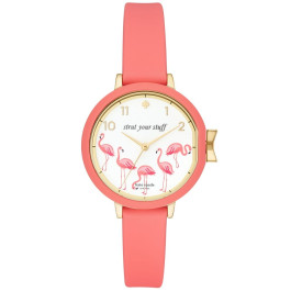 Horlogeband Kate Spade New York KSW1444 Silicoon Rood