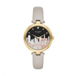 Horlogeband Kate Spade New York KSW1481 Leder Grijs