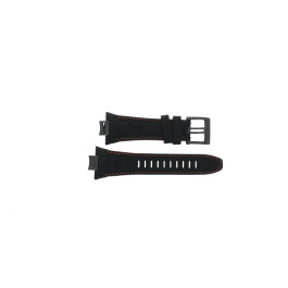 Horlogeband Seiko 7T62-0KS0 / SNAE37P1 / L00R111M0 Leder Zwart 14mm
