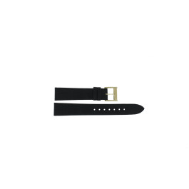 Horlogeband Seiko Premier / 7N89-0AY0 / SXB432P1 / L0G1011K0 Leder Zwart 16mm