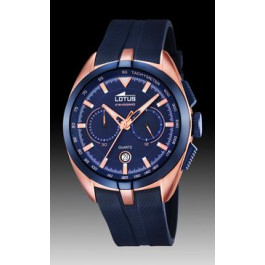 Horlogeband Lotus 18190-2 Rubber Blauw 22mm