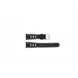 Horlogeband Lorus 19x14 Leder Zwart 19mm