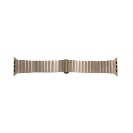 Apple (vervangend) horlogeband LS-AB-107 Staal Goud (Rosé) 42mm 