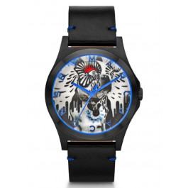 Horlogeband Marc by Marc Jacobs MBM8622 Leder Zwart 20mm