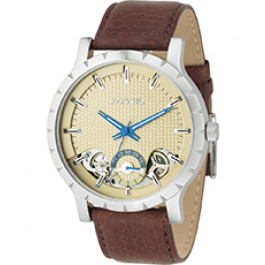 Horlogeband Fossil ME1049 Leder Bruin 24mm