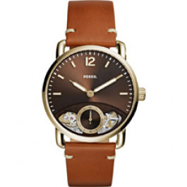 Horlogeband Fossil ME1166 Leder Cognac 22mm