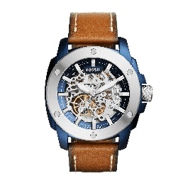 Horlogeband Fossil ME3135 Leder Bruin 24mm