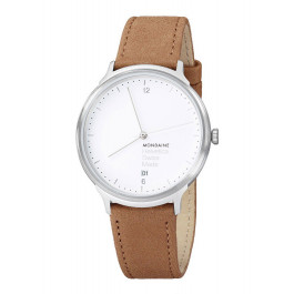 Horlogeband Mondaine MH1.L2210.LG BM20164 Leder Lichtbruin 20mm