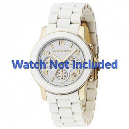 Horlogeband Michael Kors MK5145 Staal Wit 20mm