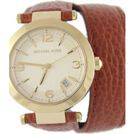 Horlogeband Michael Kors MK2295 Onderliggend Leder Bruin 21mm