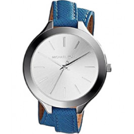 Horlogeband Michael Kors MK2331 Onderliggend Leder Blauw 12mm