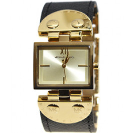 Horlogeband Michael Kors MK2370 Leder Zwart 26mm