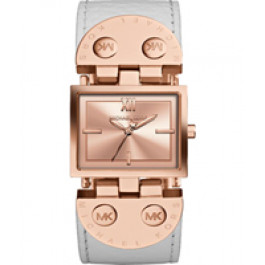 Horlogeband Michael Kors MK2396 Leder Wit 26mm
