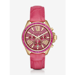 Horlogeband Michael Kors MK2449 Leder Roze 20mm