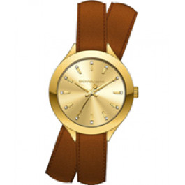 Horlogeband Michael Kors MK2501 Onderliggend Leder Bruin 14mm