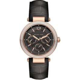 Horlogeband Michael Kors MK2547 Leder Zwart 21mm