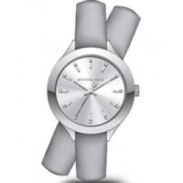 Horlogeband Michael Kors MK2551 Onderliggend Leder Grijs 14mm