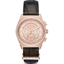 Horlogeband Michael Kors MK2616 Leder Zwart 20mm