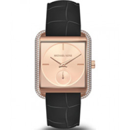 Horlogeband Michael Kors MK2611 Leder Zwart 20mm