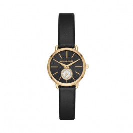 Horlogeband Michael Kors MK2750 Leder Zwart 12mm