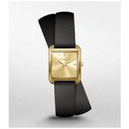 Horlogeband Michael Kors MK2825 Leder Zwart 16mm