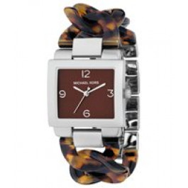 Horlogeband Michael Kors MK4107 Kunststof/Plastic Bruin 24mm