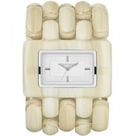 Horlogeband Michael Kors MK4261 Kunststof/Plastic Beige 47mm