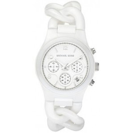Horlogeband Michael Kors MK5387 Kunststof/Plastic Wit