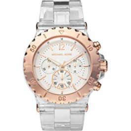 Horlogeband Michael Kors MK5444 Kunststof/Plastic Transparant 26mm
