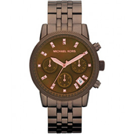 Horlogeband Michael Kors MK5547 Staal Bruin 18mm