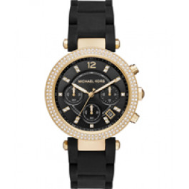 Horlogeband Michael Kors MK6404 Silicoon Zwart 20mm