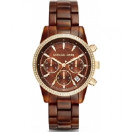 Horlogeband Michael Kors MK6279 Kunststof/Plastic Bruin 18mm