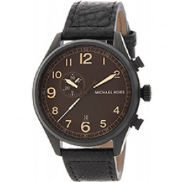 Horlogeband Michael Kors MK7069 Leder Zwart 22mm