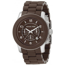 Horlogeband Michael Kors MK8129 Kunststof/Plastic Bruin