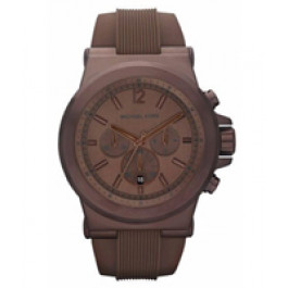 Horlogeband Michael Kors MK8216 Silicoon Bruin 22mm
