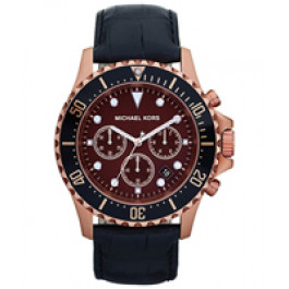 Horlogeband Michael Kors MK8258 Leder Zwart 24mm