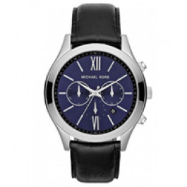 Horlogeband Michael Kors MK8307 Leder Zwart 22mm