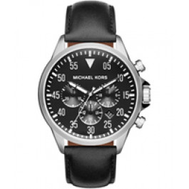 Horlogeband Michael Kors MK8442 Leder Zwart 22mm