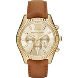 Horlogeband Michael Kors MK8447 Leder Bruin 22mm