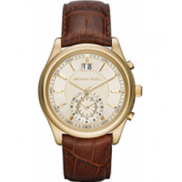 Horlogeband Michael Kors MK8459 Leder Bruin 22mm