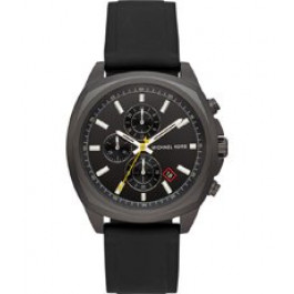 Horlogeband Michael Kors MK8649 Silicoon Zwart 22mm