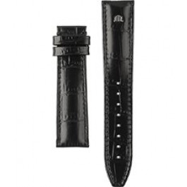 Horlogeband Maurice Lacroix Projetor 800-5016 Krokodillenleer Zwart 20mm