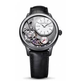 Horlogeband Maurice Lacroix Gravity ML550-000256 Krokodillenleer Zwart