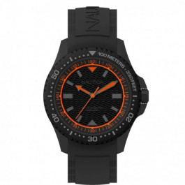 Nautica horlogeband NAPMAU008 Silicoon Zwart 22mm