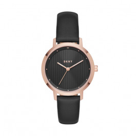 Horlogeband DKNY NY2641 Leder Zwart 14mm