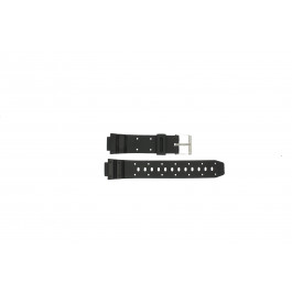 Horlogeband Universeel P129 Kunststof/Plastic Zwart 14mm
