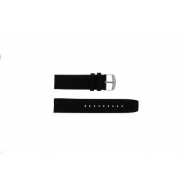 Timex horlogeband P49863 / 49863 / T49863 Canvas Zwart 22mm + zwart stiksel