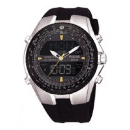 Horlogeband Pulsar NX14-X00101 Silicoon Zwart