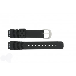 Lorus horlogeband R2365AX-9 Rubber Zwart 14mm